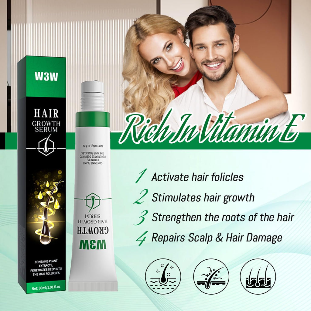 Hair Growth Serum Roll on Rosemary Hair Serum for Hair Loss Thinning Hair