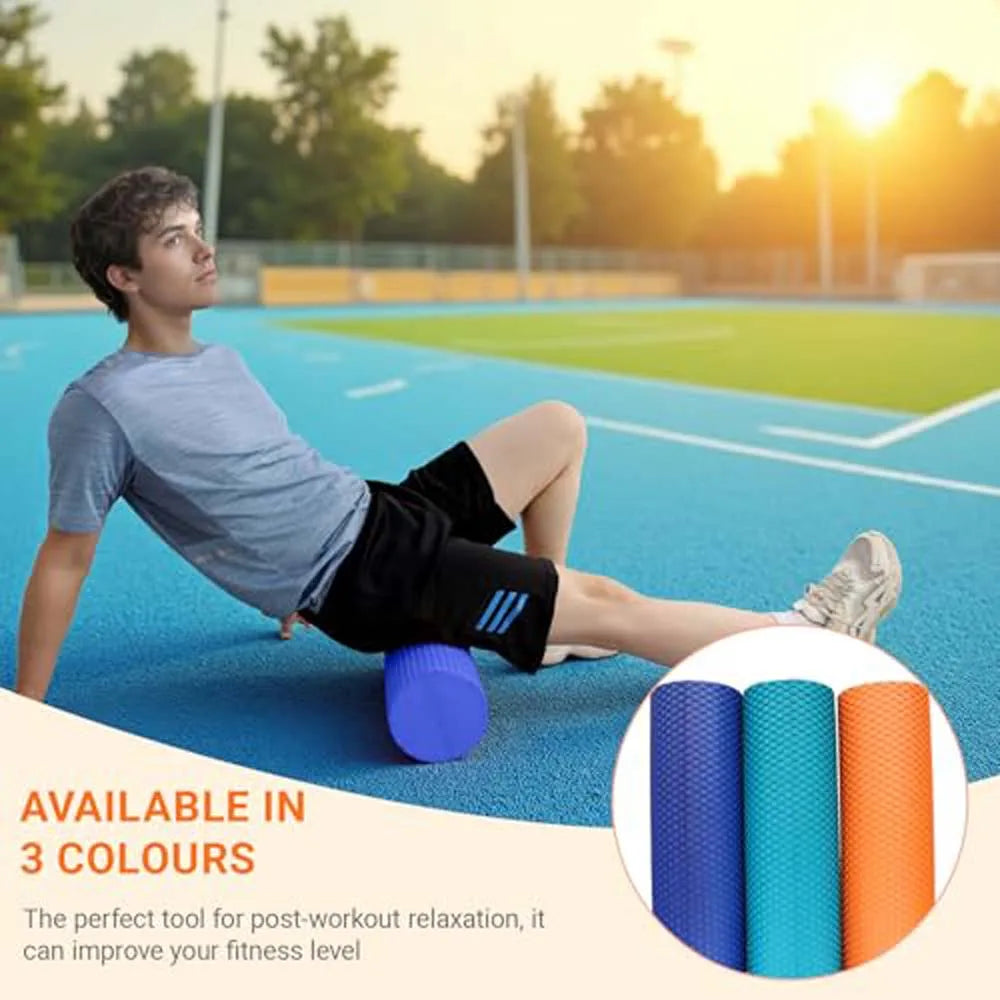Pilates Foam Roller 45Cm Point EVA Massage Roller Foam Roller Muscle Recovery Roller Deep Tissue Massage Therapy Crossfit