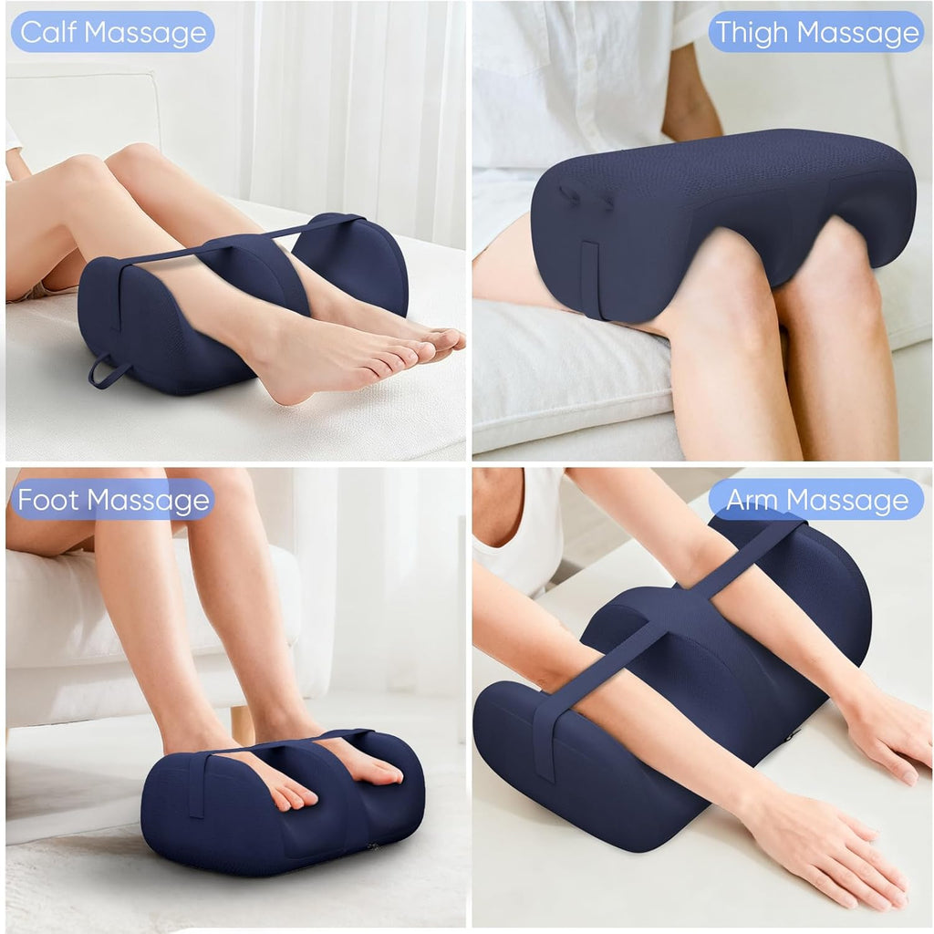 Foot Massager with Heat, Shiatsu Foot Massager for Plantar Fasciitis, Foot and Calf Massager with Massage Roller, Deep Kneading, Pain Relief, Gift for Women and Man