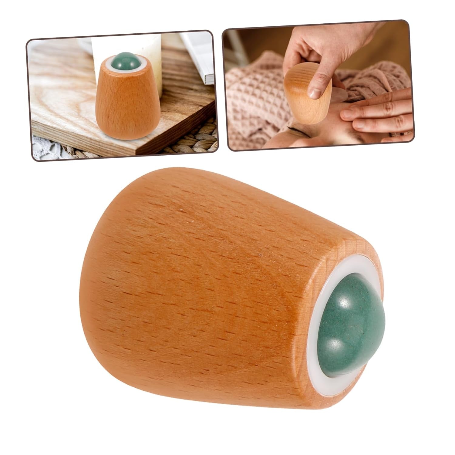 Jade Face Massage Roller Reusable Skin Care Tool Comfortable Grip for Relaxation Face Shaping For