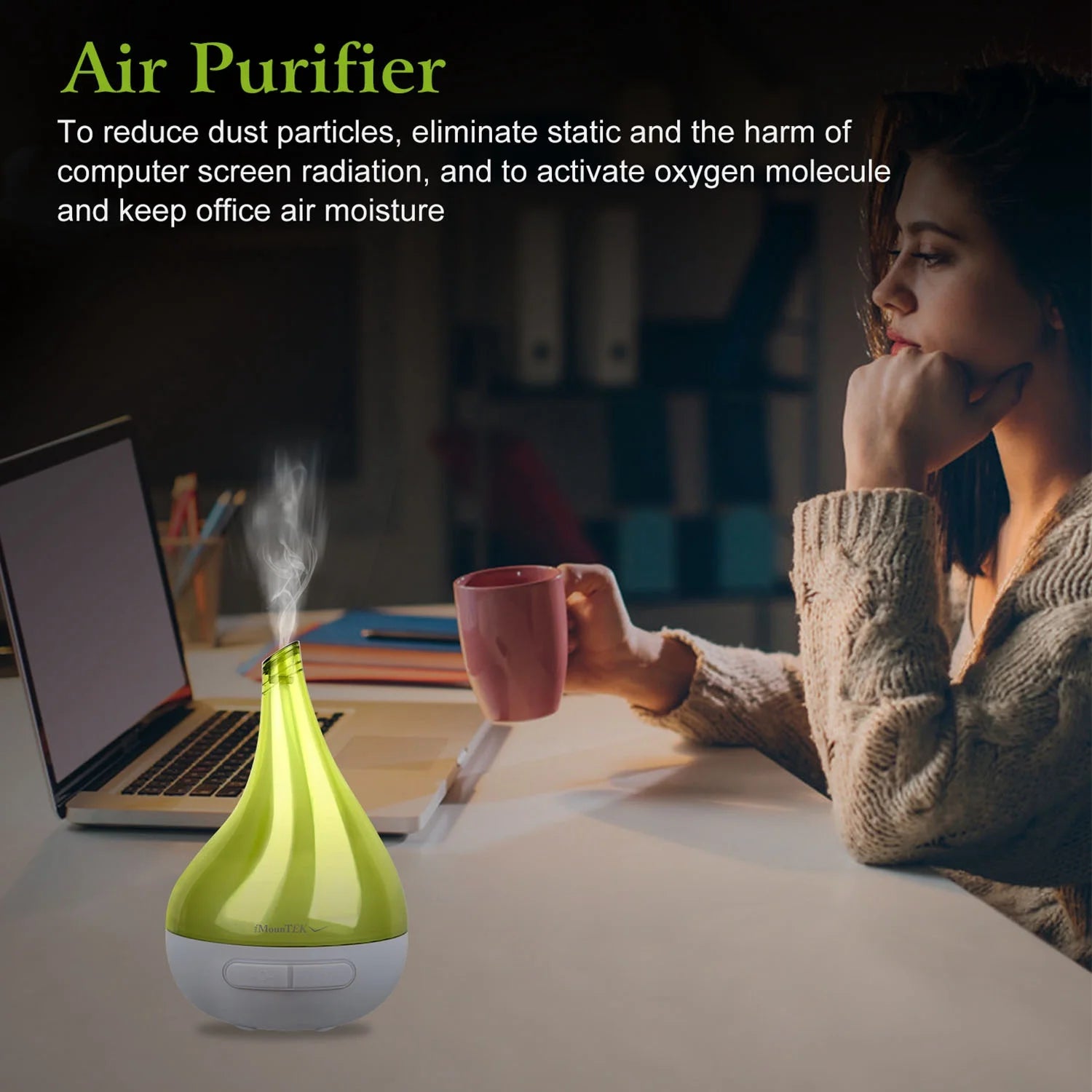 Garlic Shape Aromatherapy Essential Oil Diffuser Humidifier with Auto-Shut Off