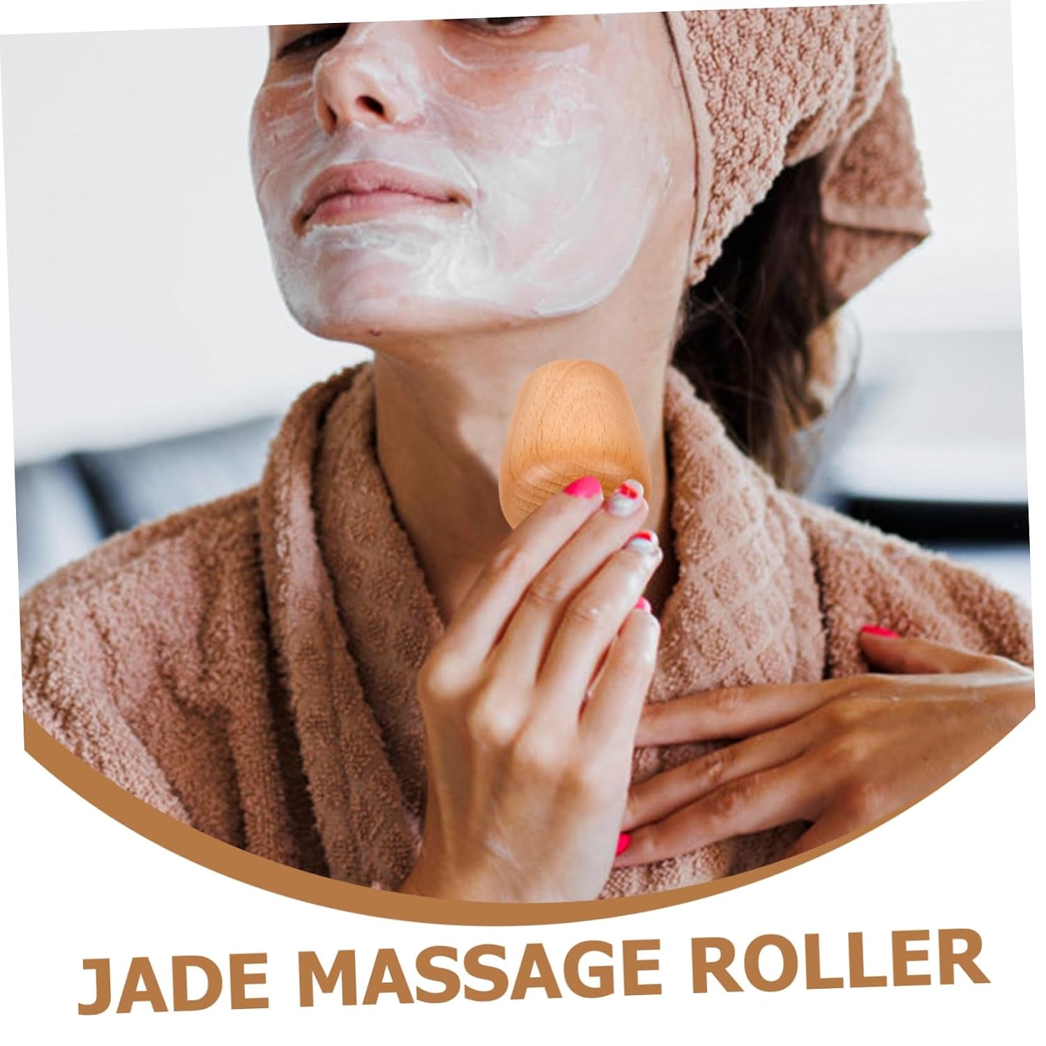 Jade Face Massage Roller Reusable Skin Care Tool Comfortable Grip for Relaxation Face Shaping For