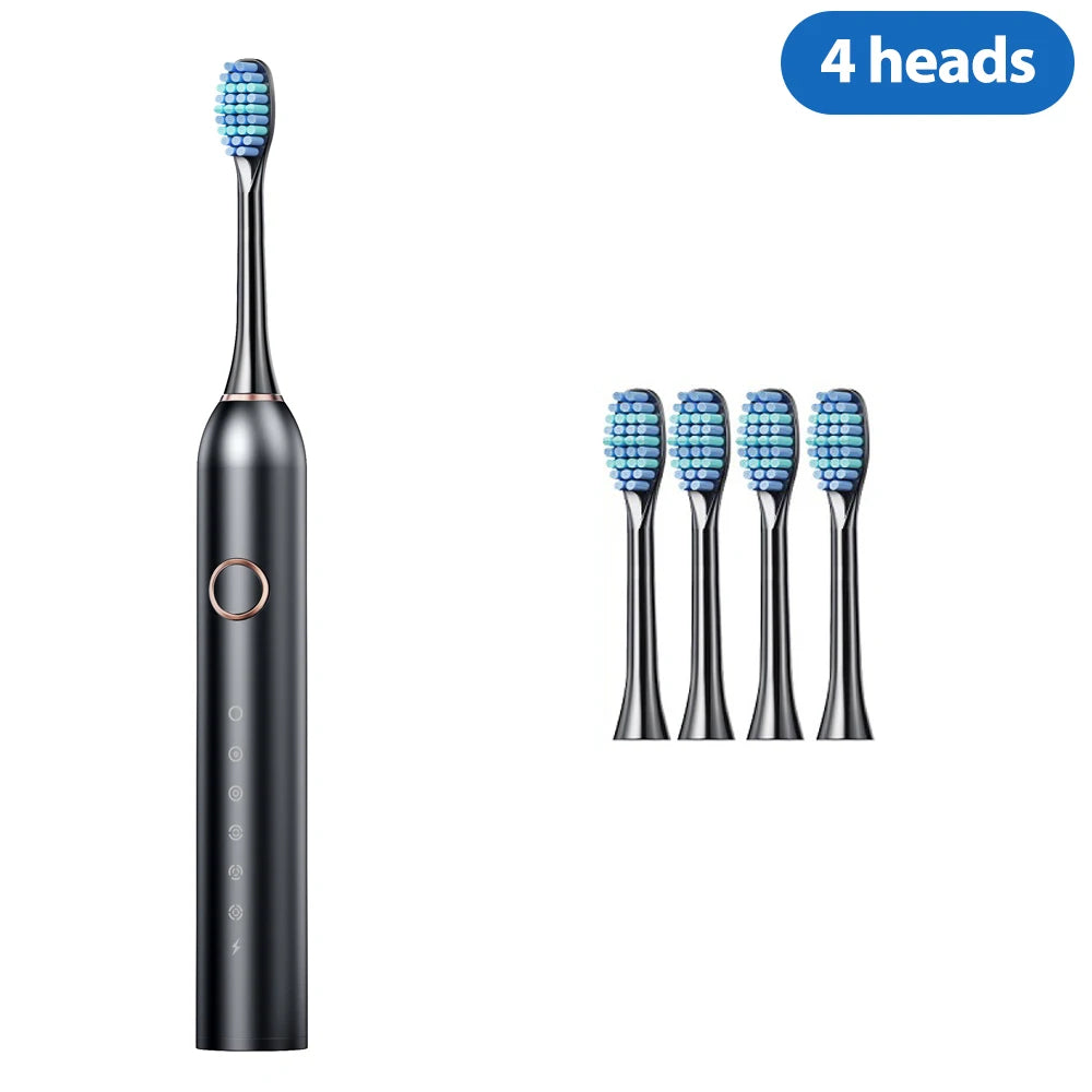 Sonic Electric Toothbrush for Adults USB Rechargeable Sonic Toothbrush with 8 Brush Heads Smart Timer