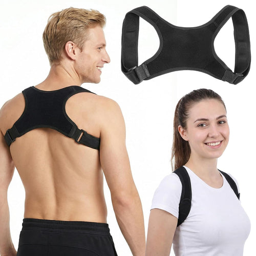 Posture Corrector Adjustable Comfortable Back Brace Lightweight Breathable Upper Straightener Support for Women Men Lower Back Shoulder Clavicle Neck Hunchback Pain Relief