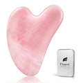 Rose Quartz Gua Sha Facial Tool, 100% Genuine Guasha Stone