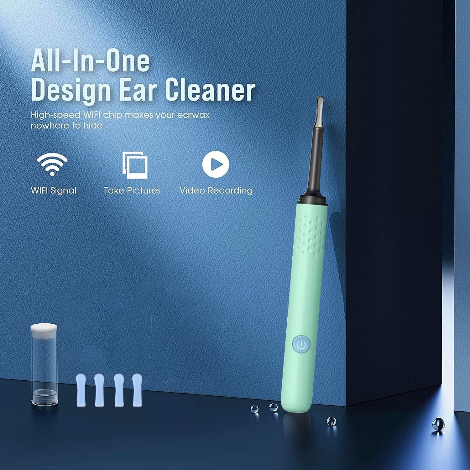 Ear Wax Removal, Ear Cleaner with Camera and Light, Ear Wax Removal Kit, Ear Wax Removal Tool Camera with 1080P, Ear Cleaning Kit with Spoons