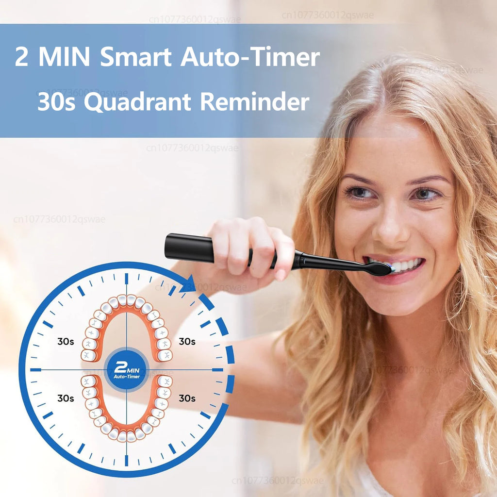 Sonic Electric Toothbrush for Adults USB Rechargeable Sonic Toothbrush with 8 Brush Heads Smart Timer