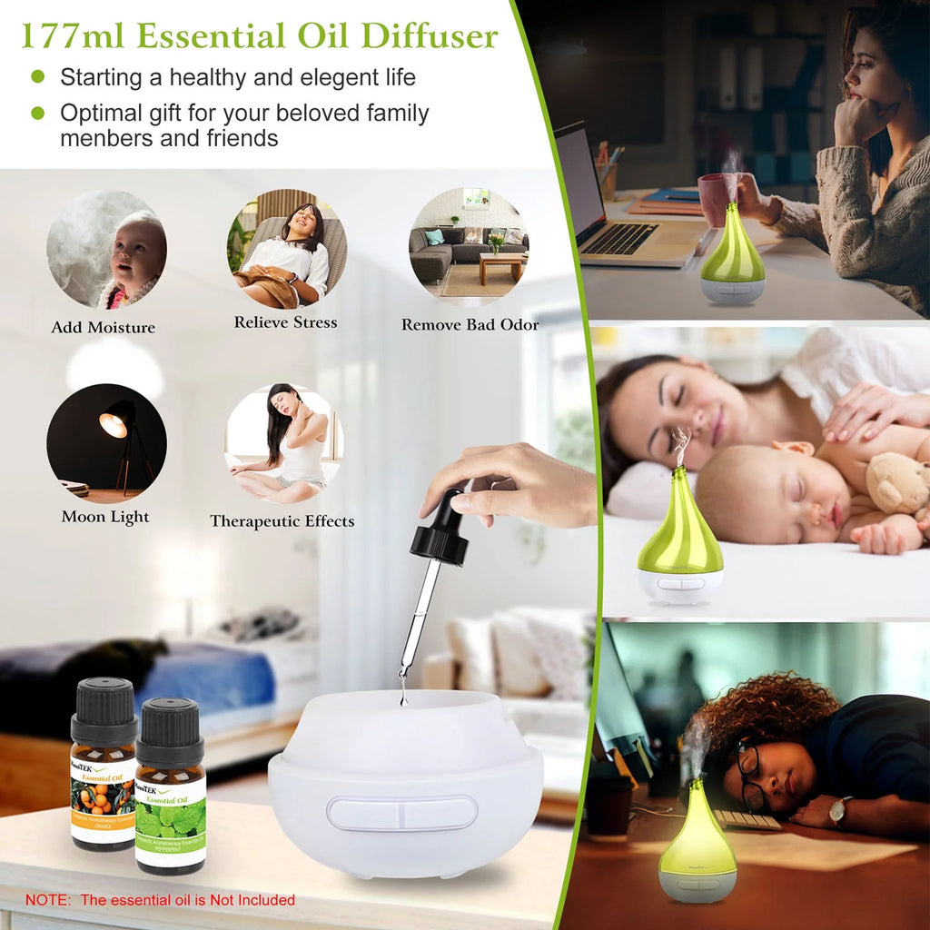 Garlic Shape Aromatherapy Essential Oil Diffuser Humidifier with Auto-Shut Off