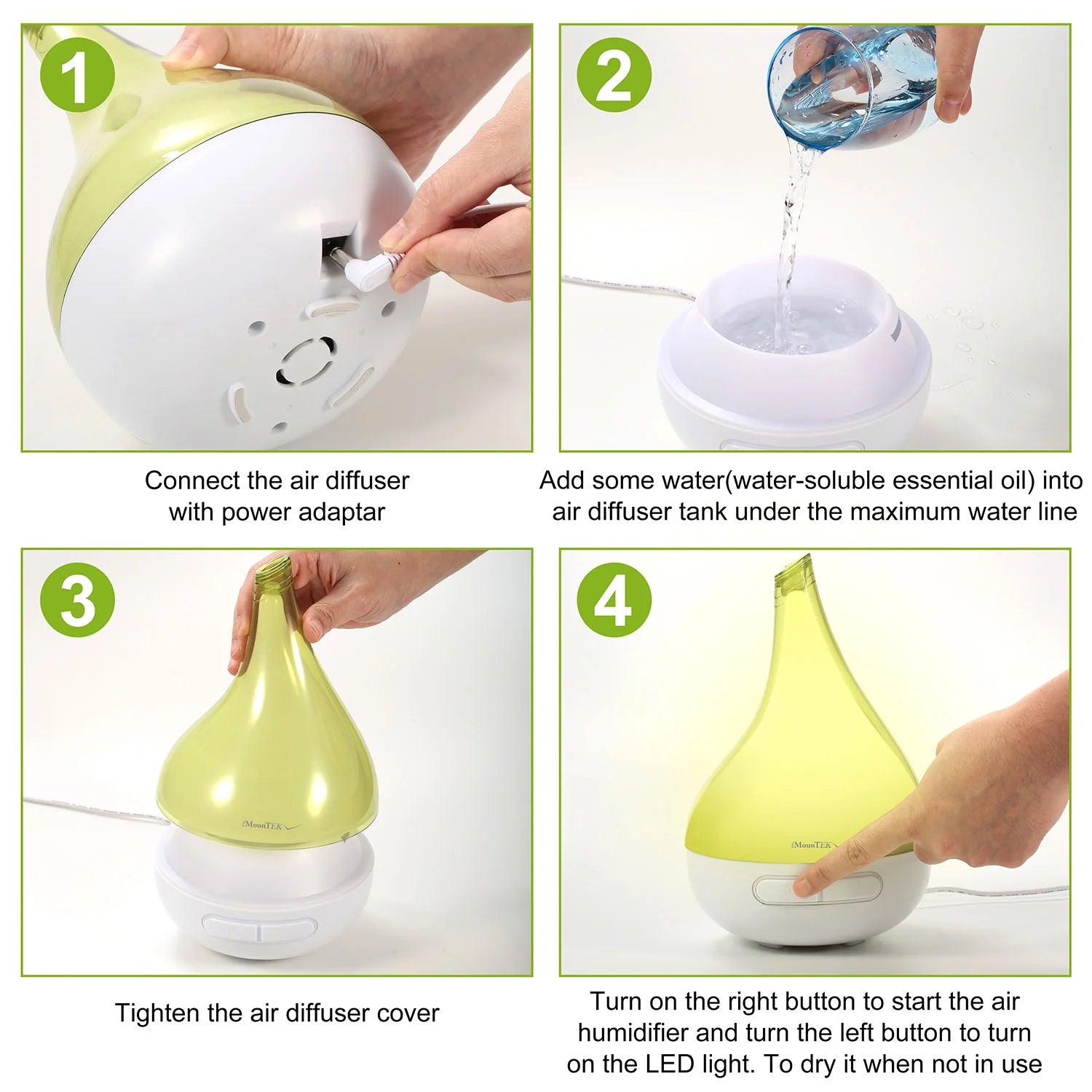 Garlic Shape Aromatherapy Essential Oil Diffuser Humidifier with Auto-Shut Off