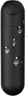 Mini Upgraded Rechargeable Handheld Waterproof Back Massager,Electric Portable Back Massager for Back Neck Shoulder Body,Black